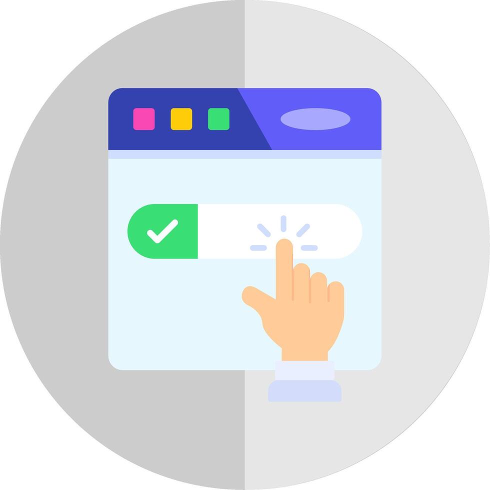 Subscribe Flat Scale Icon vector
