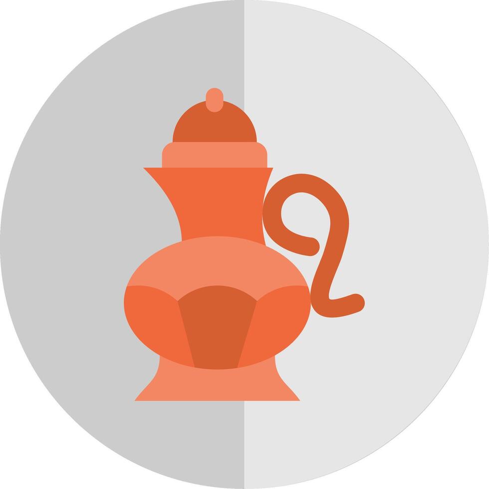 Tea pot Flat Scale Icon vector
