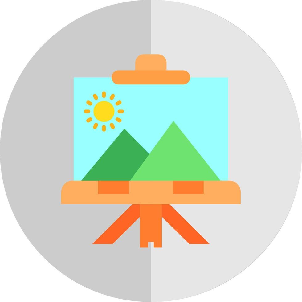 Canvas Flat Scale Icon vector