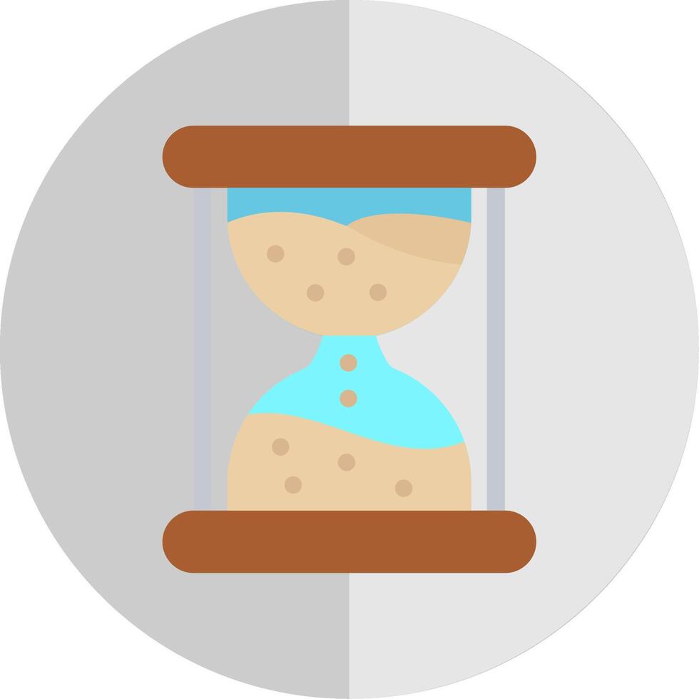 Sand clock Flat Scale Icon vector