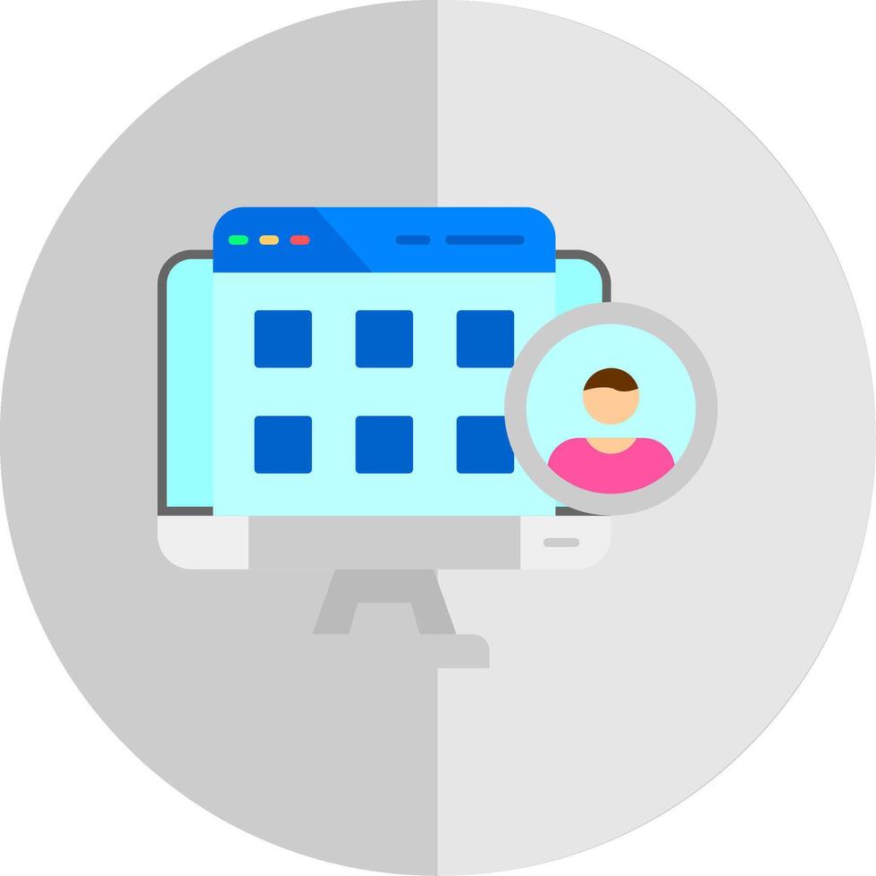 Portfolio Flat Scale Icon vector