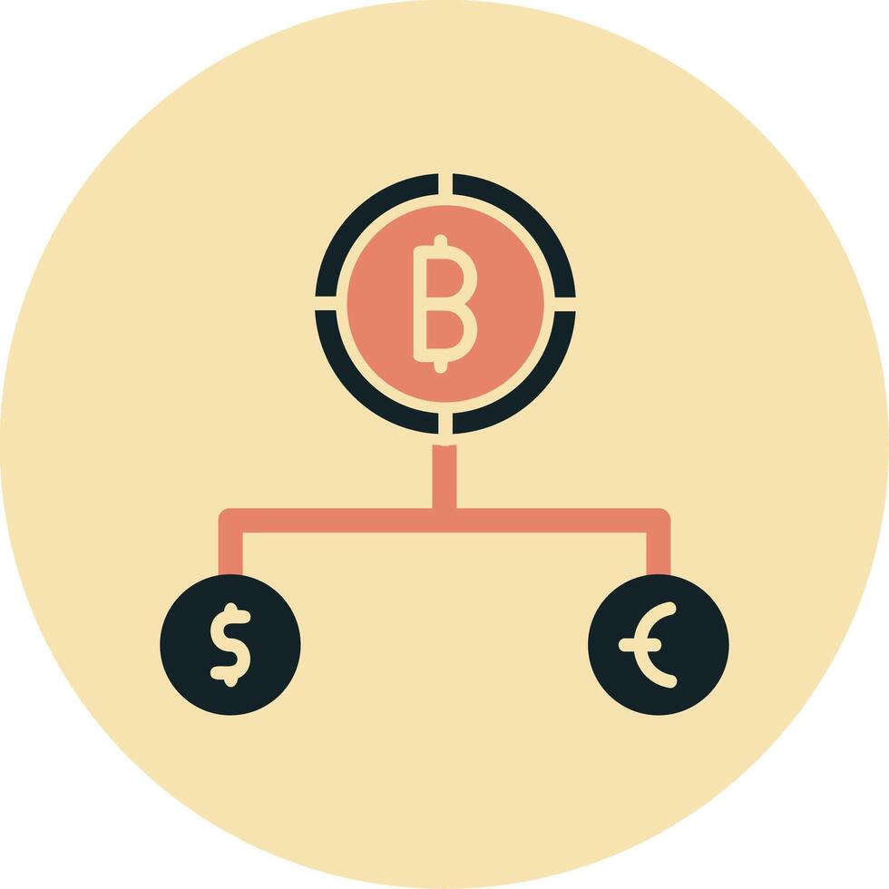 Divide Currency Vector Icon