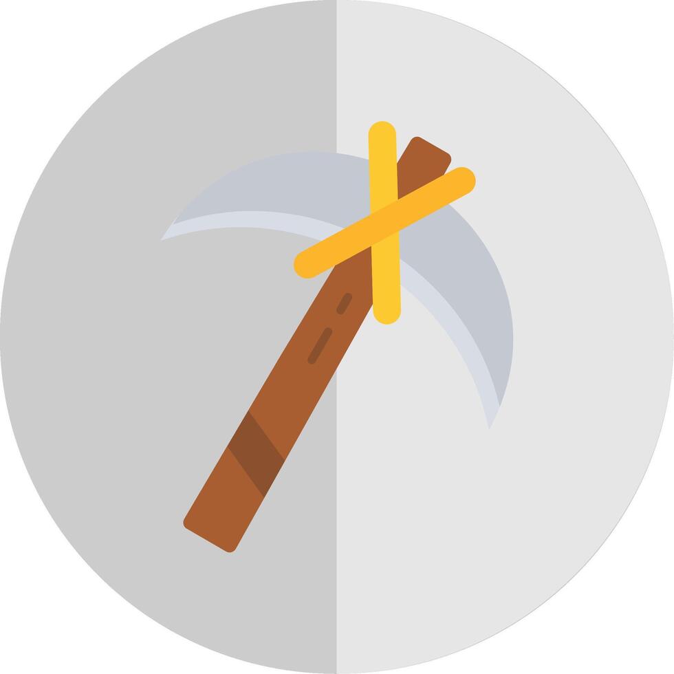 Pickaxe Flat Scale Icon vector