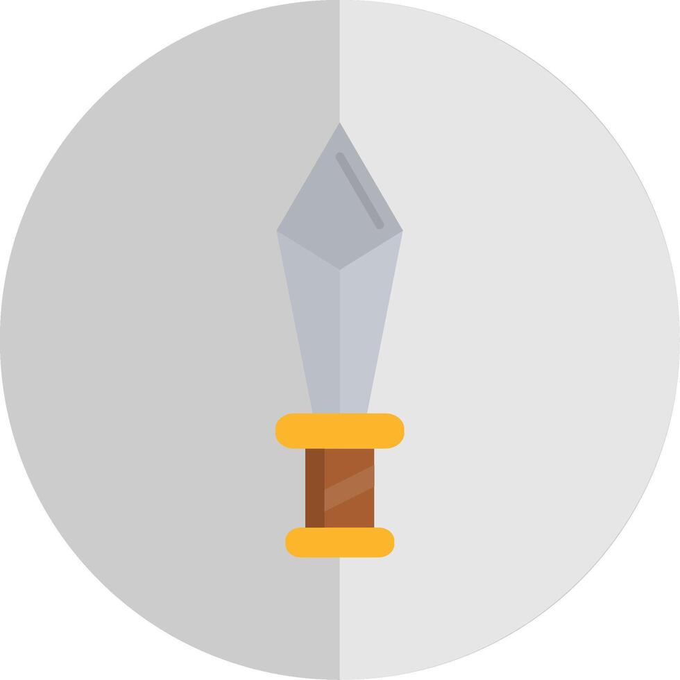 Dagger Flat Scale Icon vector