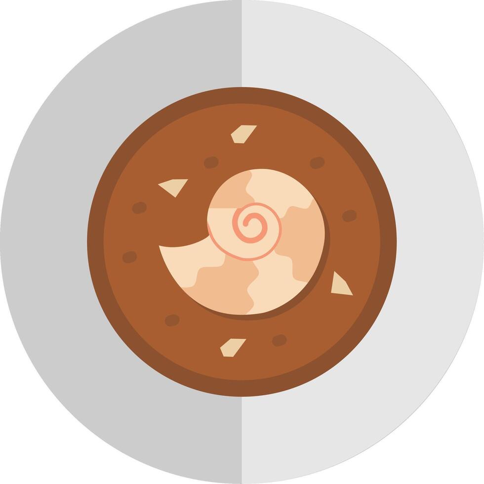 Fossil Flat Scale Icon vector