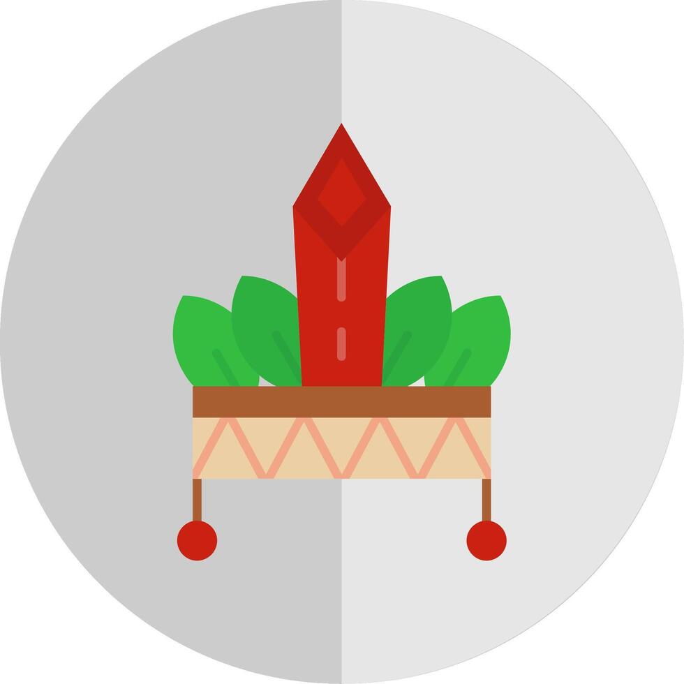 Hat Flat Scale Icon vector
