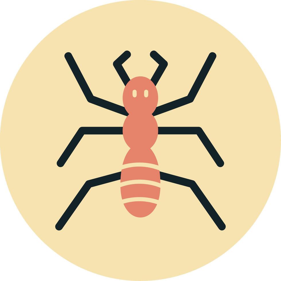 icono de vector de hormiga