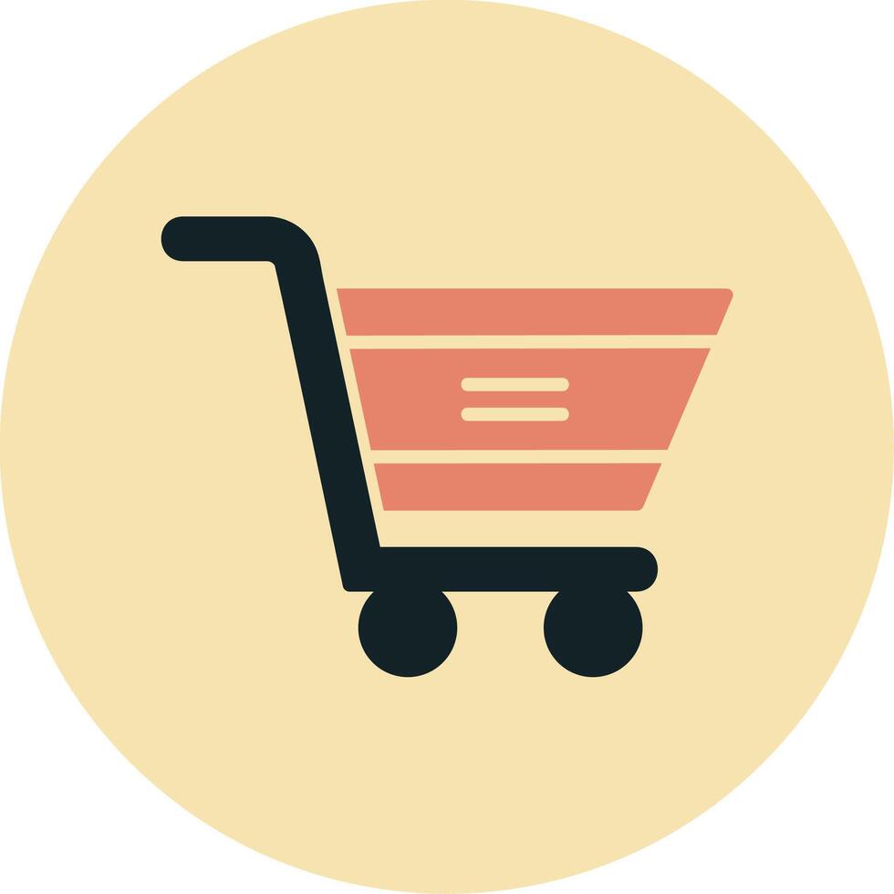 icono de vector de carrito de compras