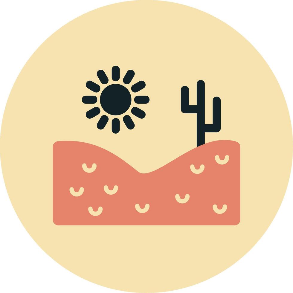 icono de vector de desierto