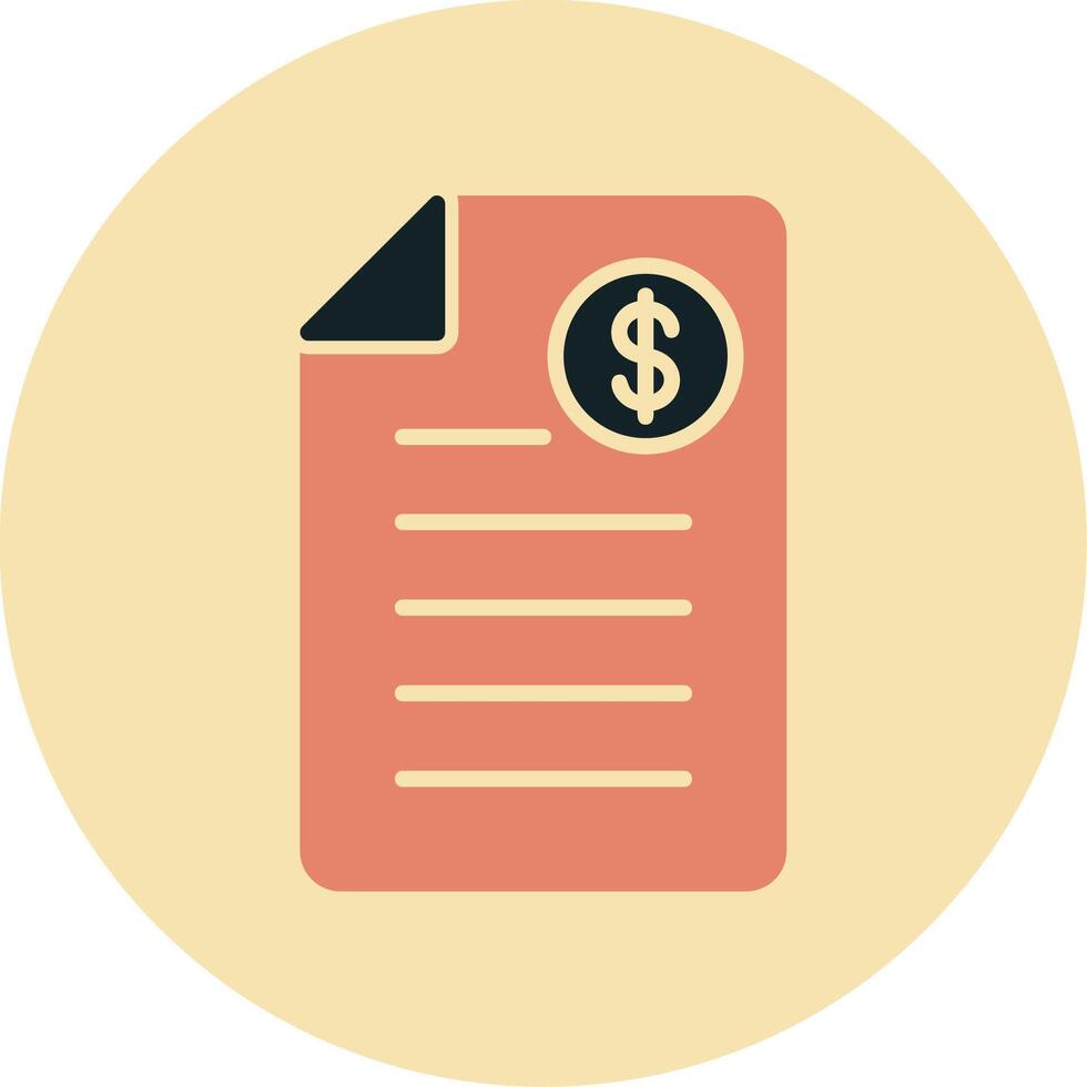 Shopping Invoice Vector Icon