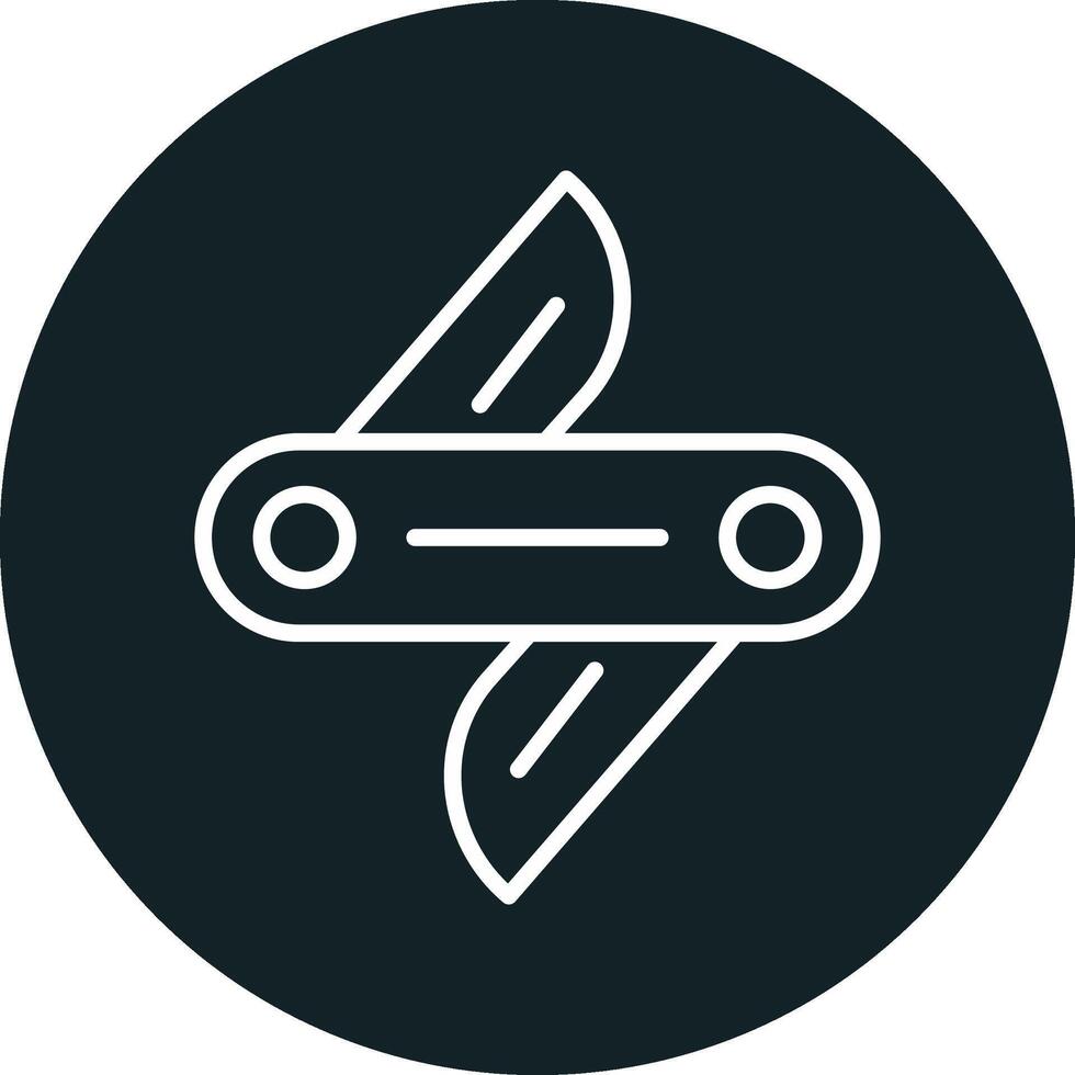 Swiss Knife Vector Icon