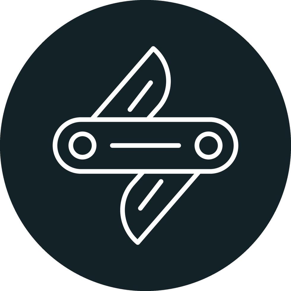 Swiss Knife Vector Icon