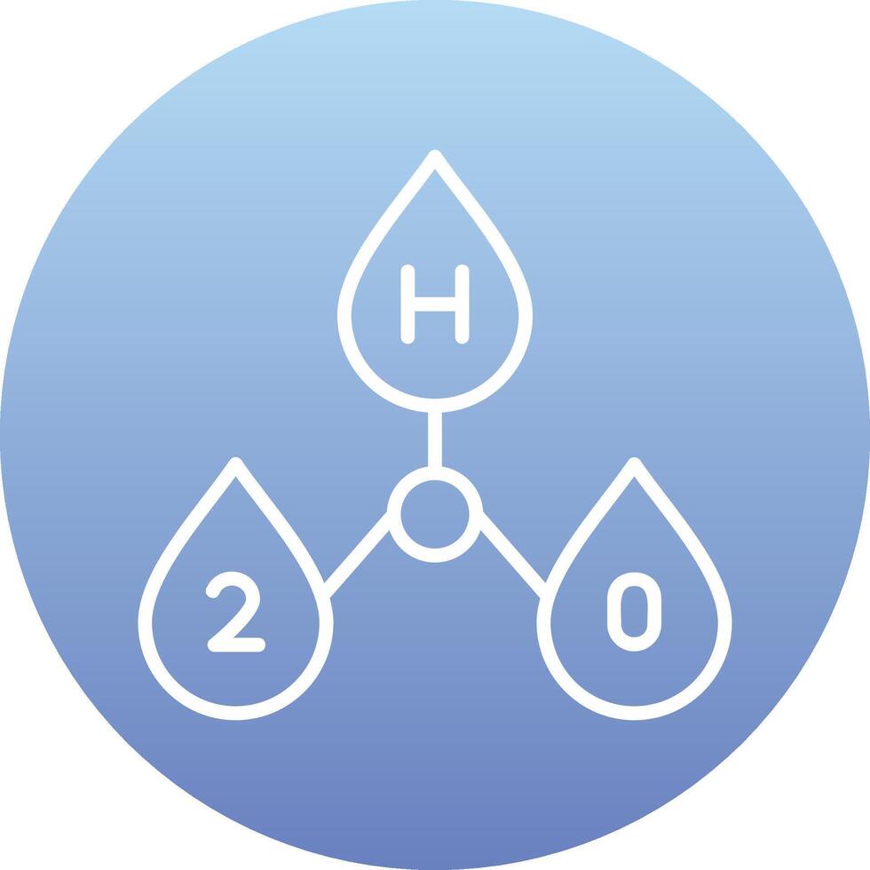 H2o Vector Icon