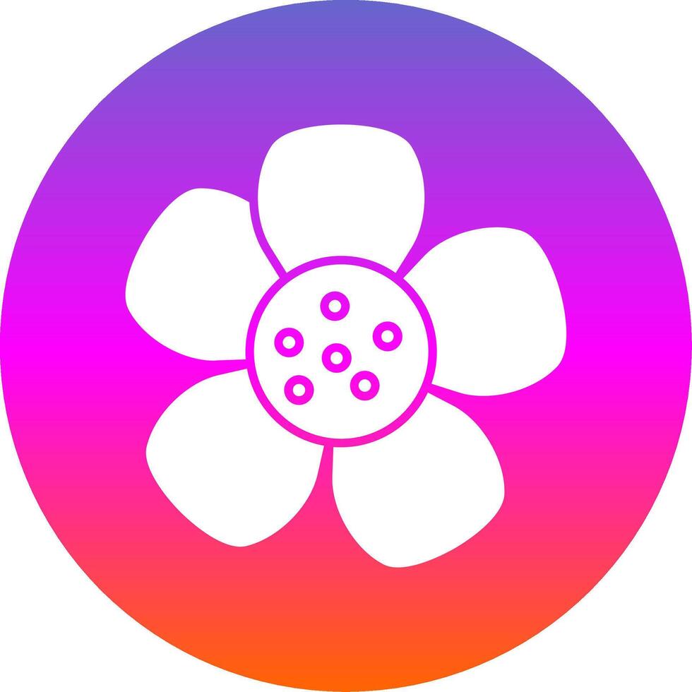 Nasturtium Glyph Gradient Circle Icon vector