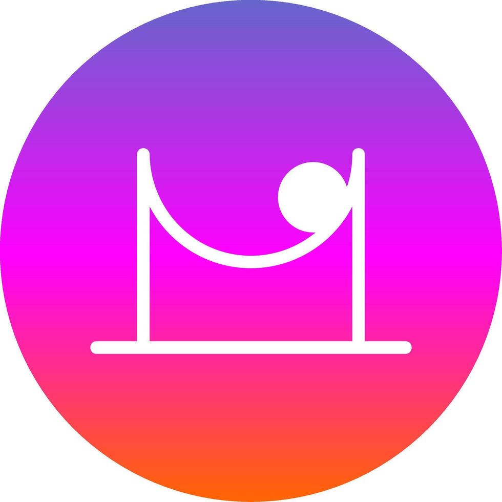 Friction Glyph Gradient Circle Icon vector