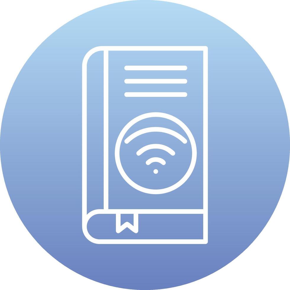 Wifi book Vector Icon