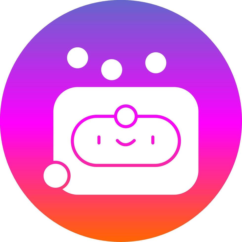 Soap Glyph Gradient Circle Icon vector