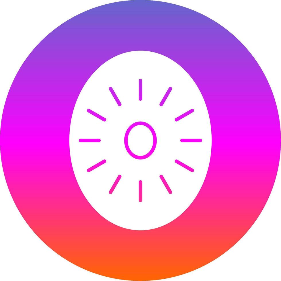 Kiwi Glyph Gradient Circle Icon vector