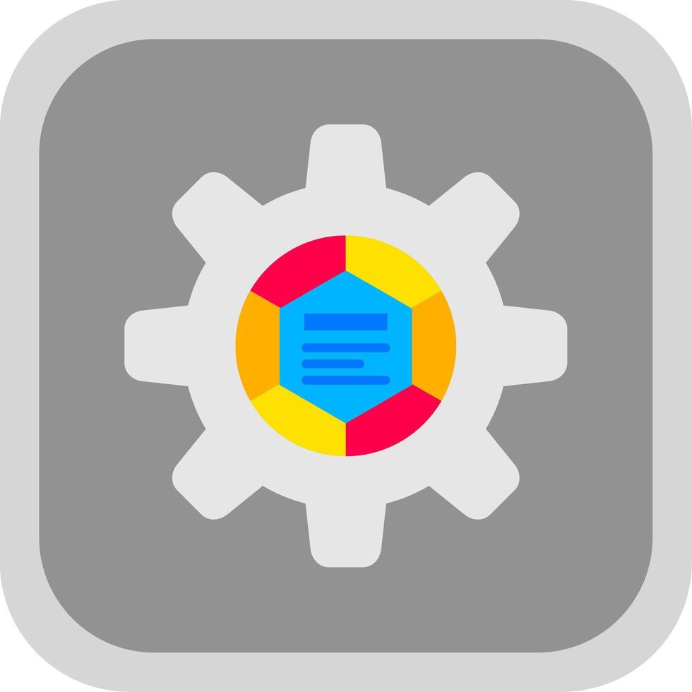 Infographic elements Flat Round Corner Icon vector