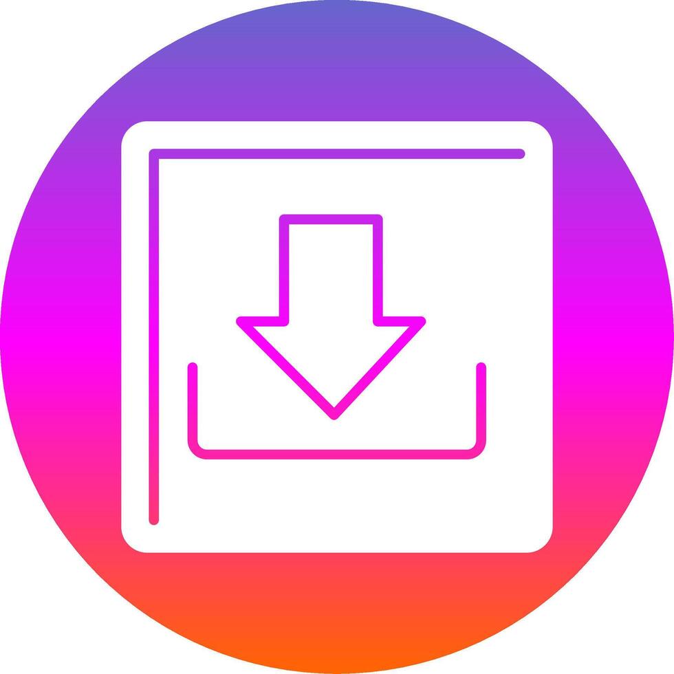 Download Glyph Gradient Circle Icon vector