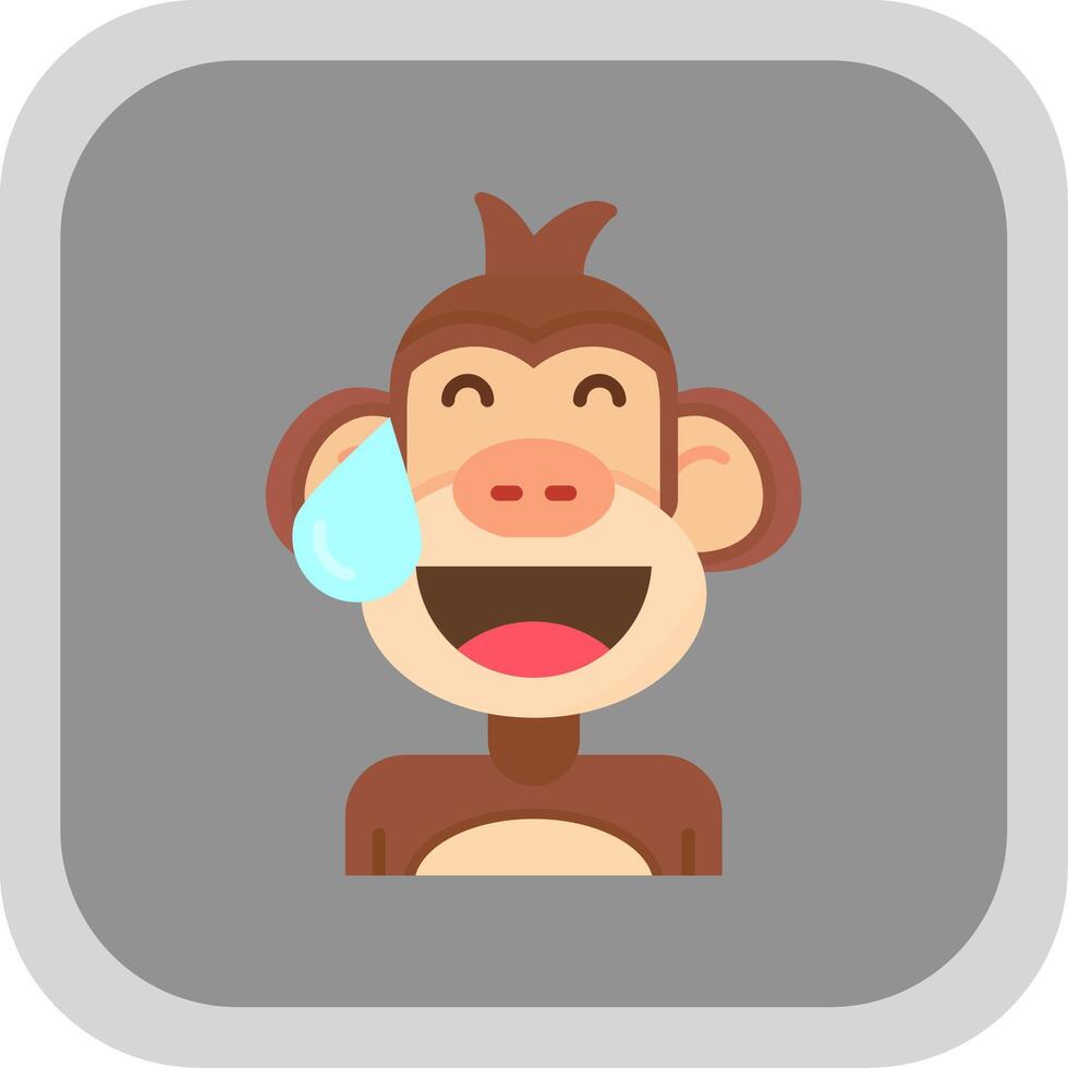 Sweat Flat Round Corner Icon vector