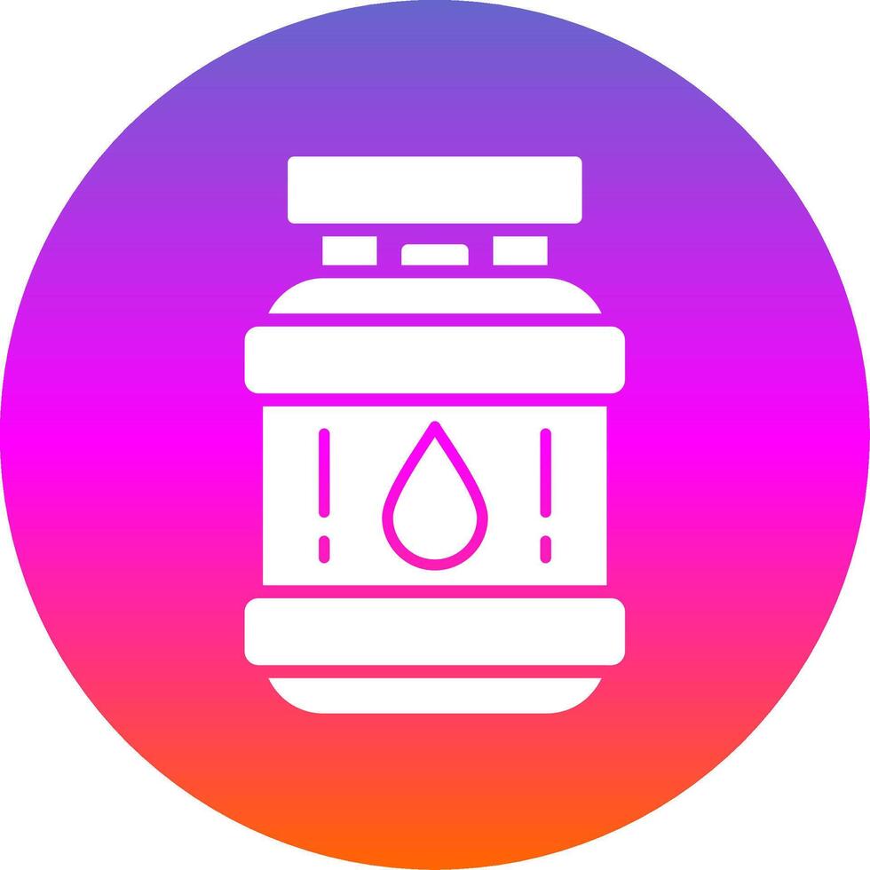 Propane Glyph Gradient Circle Icon vector