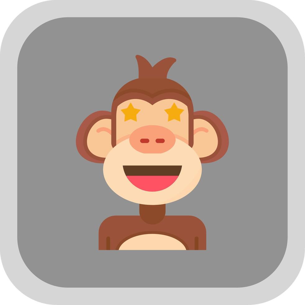Famous Flat Round Corner Icon vector