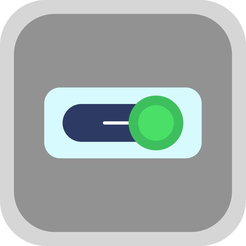 Switch Flat Round Corner Icon vector