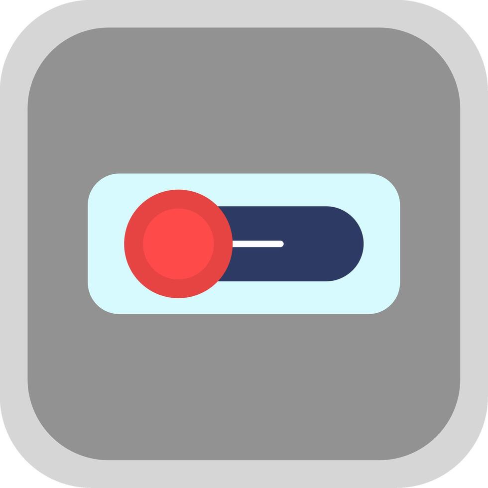 Switch Flat Round Corner Icon vector