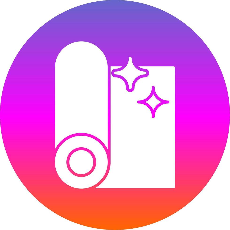 Fabric Glyph Gradient Circle Icon vector