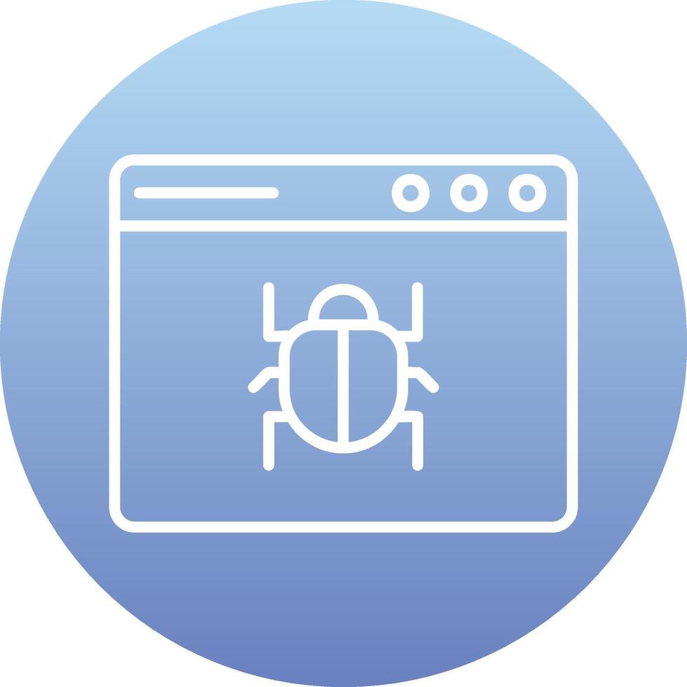 Web Bug Vector Icon