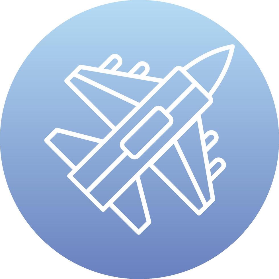 Jet Fighter Vector Icon