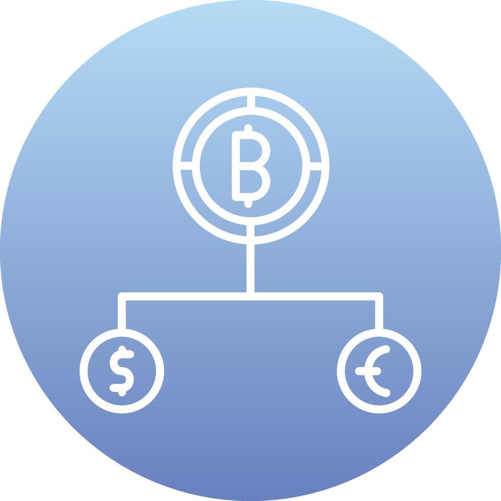 Divide Currency Vector Icon
