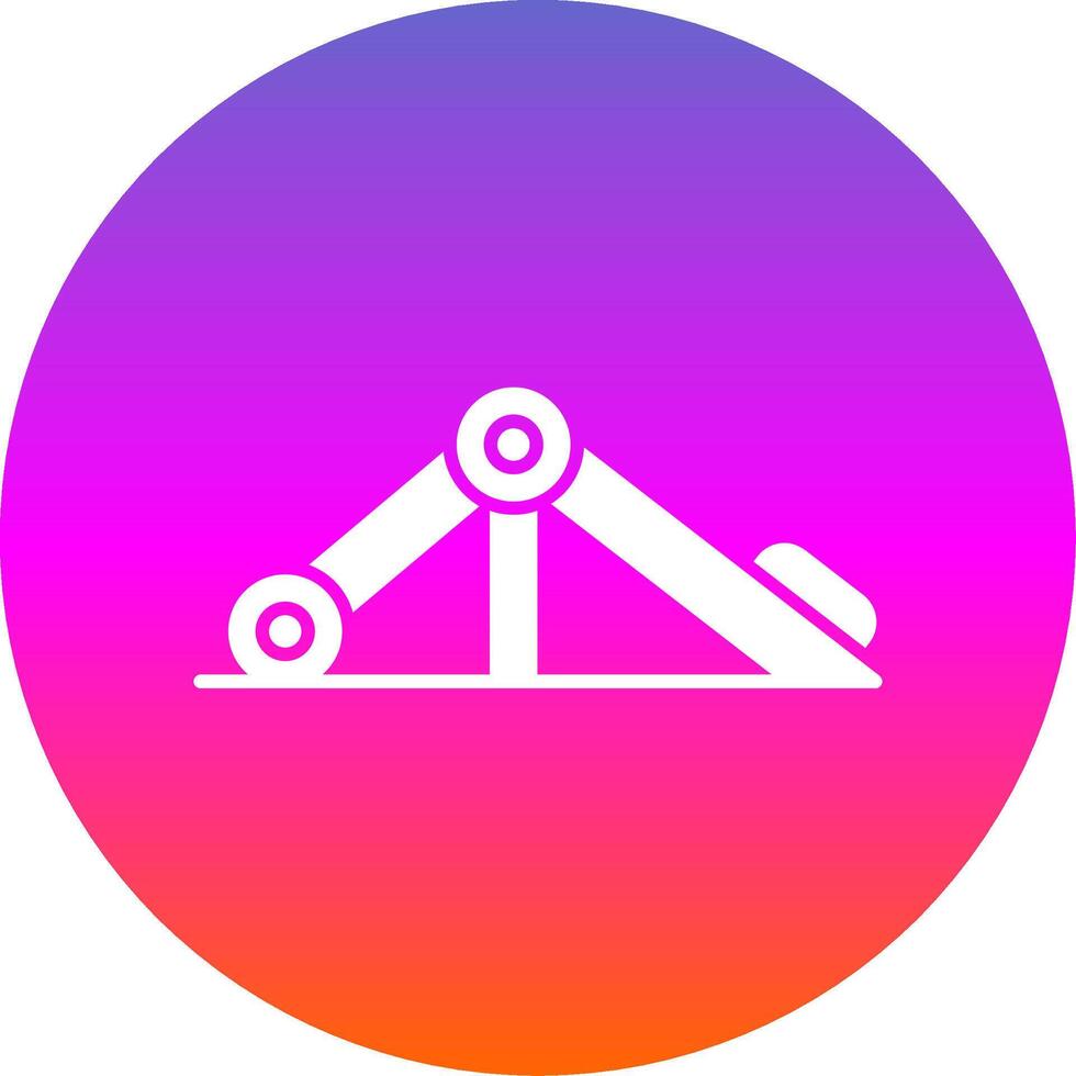 Press Simulator Glyph Gradient Circle Icon vector