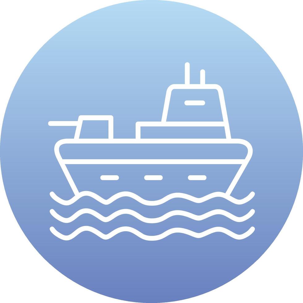 Military Ship Vector Icon