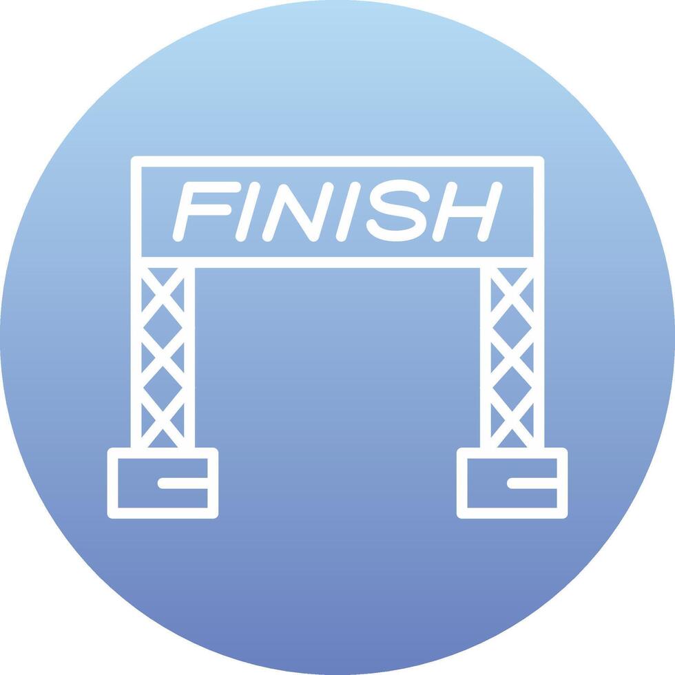 Finish Line Vector Icon