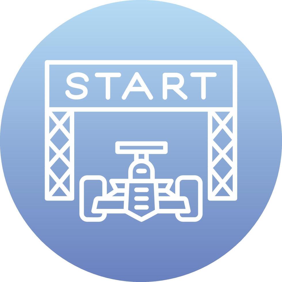 Starting Race  Vector Icon