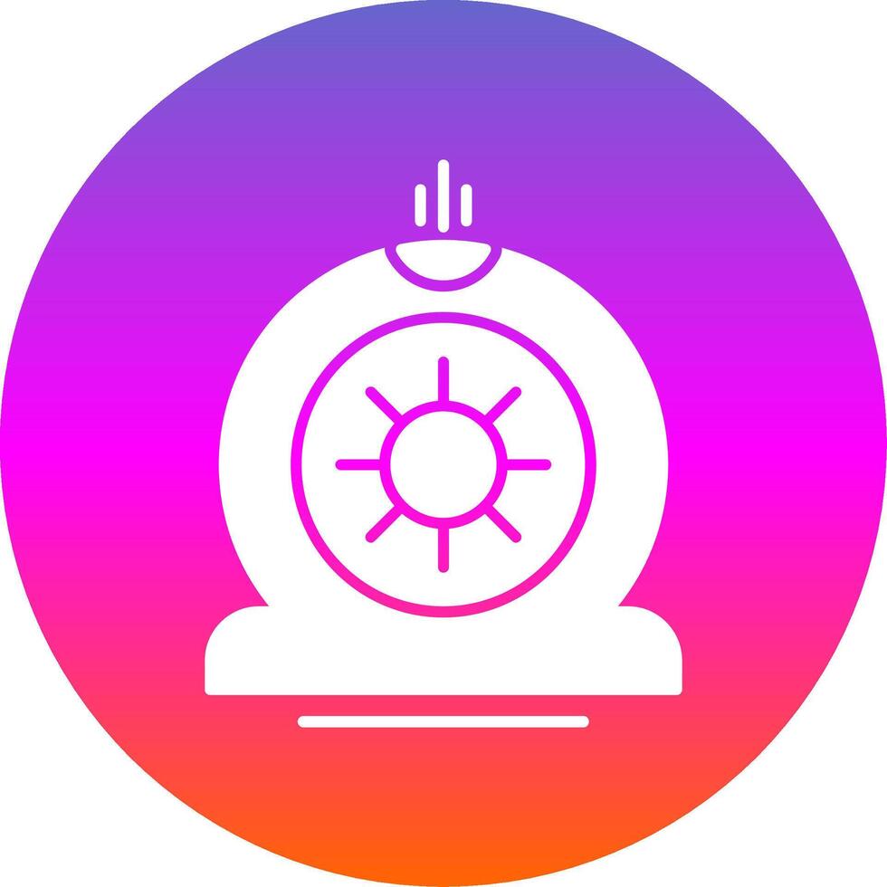 Flat Tire Glyph Gradient Circle Icon vector