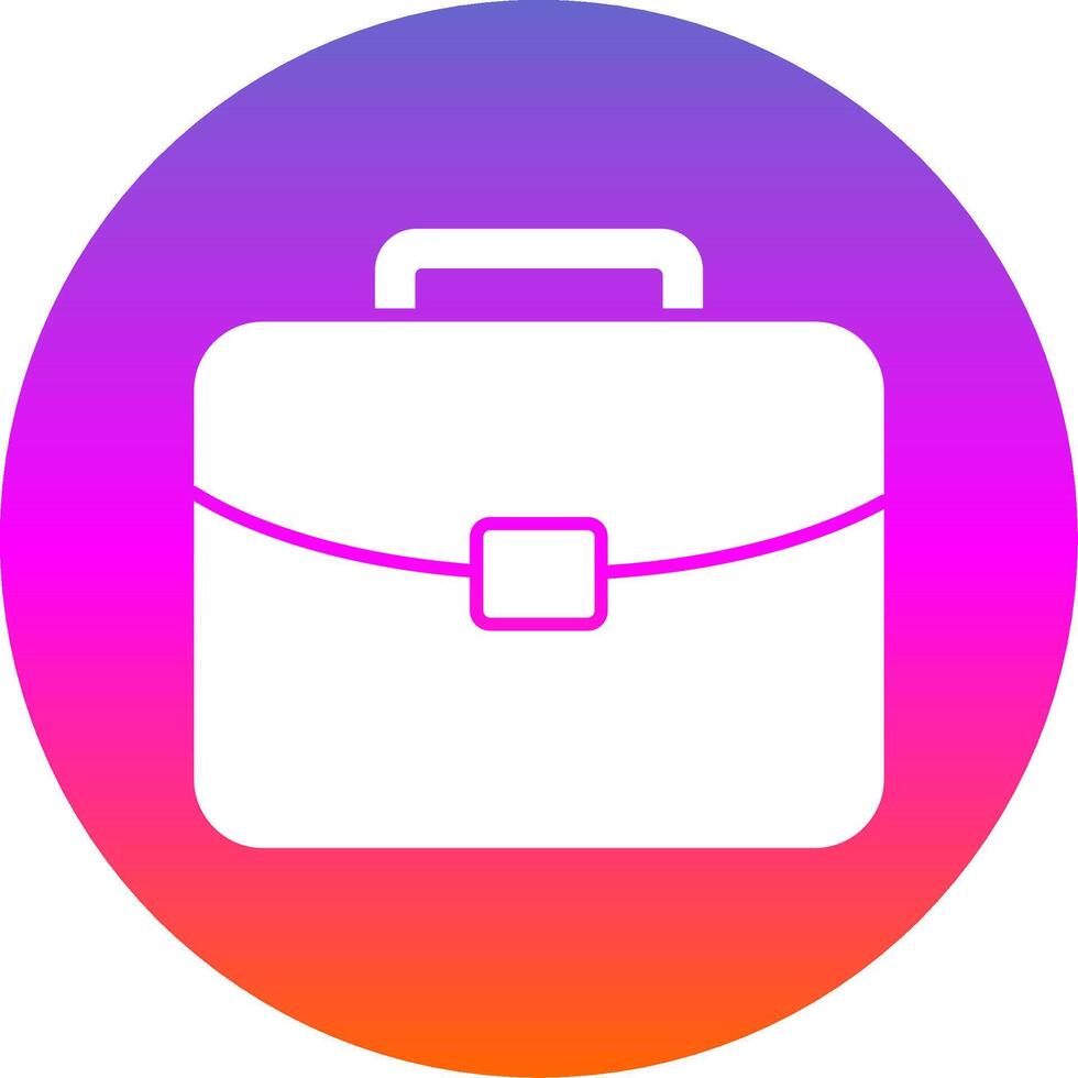 Brief Glyph Gradient Circle Icon vector