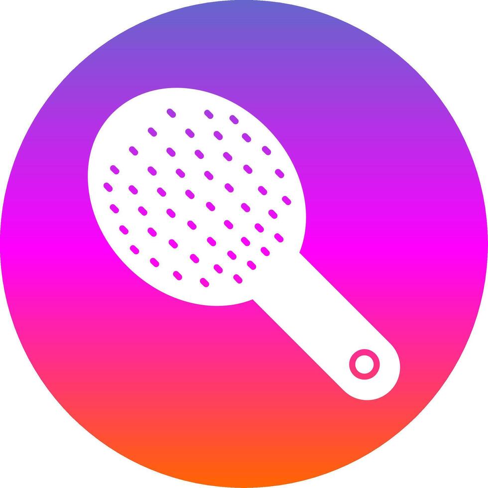 Hair Brush Glyph Gradient Circle Icon vector