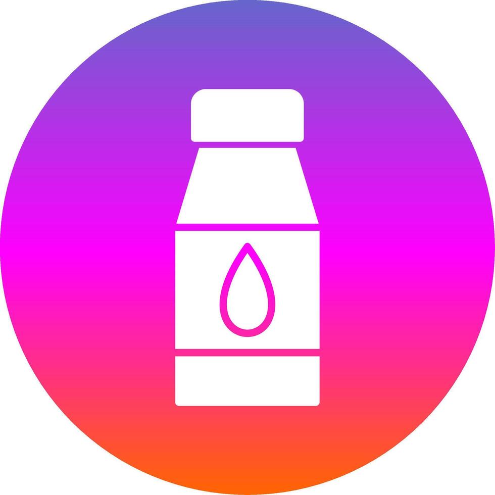 Water Bottles Glyph Gradient Circle Icon vector