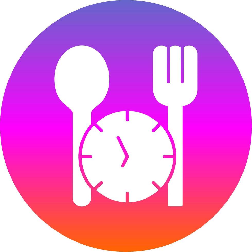 Fasting Glyph Gradient Circle Icon vector