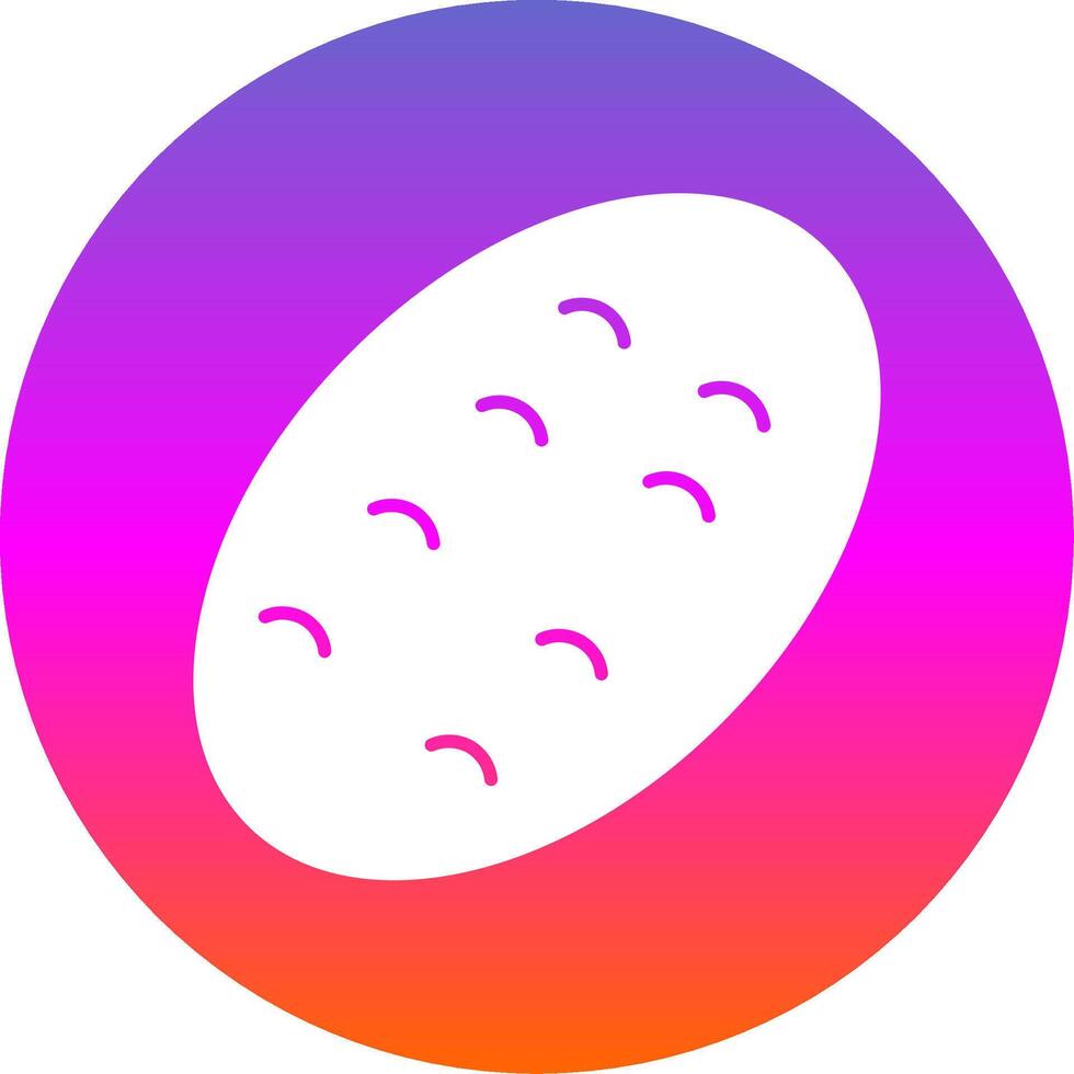 potato Glyph Gradient Circle Icon vector