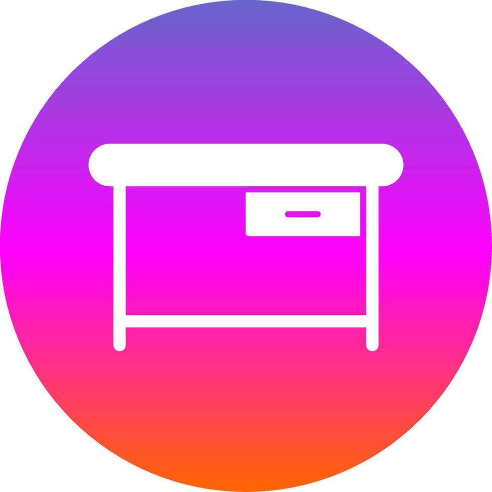 Desk Glyph Gradient Circle Icon vector