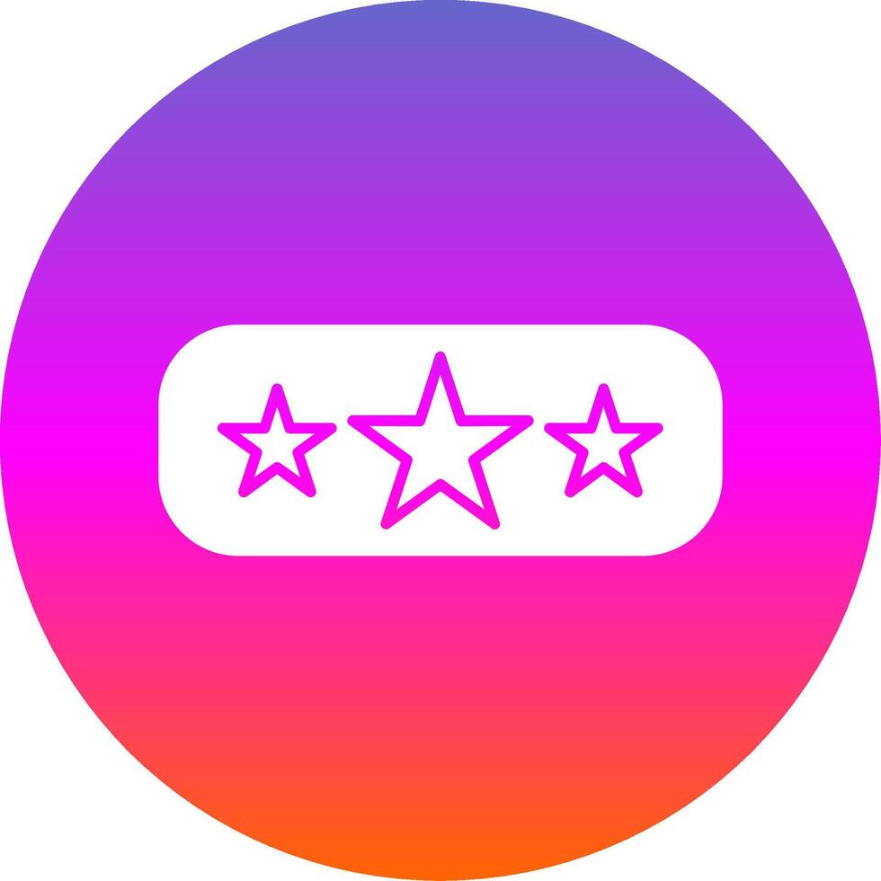 Ranking Glyph Gradient Circle Icon vector