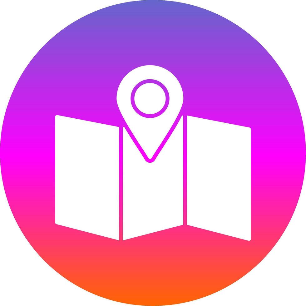 Site Map Glyph Gradient Circle Icon vector