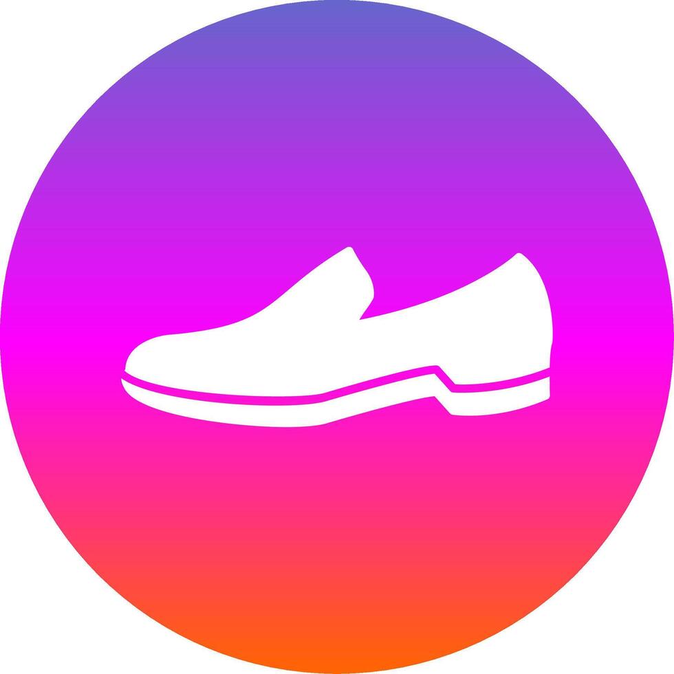 Shoes Glyph Gradient Circle Icon vector