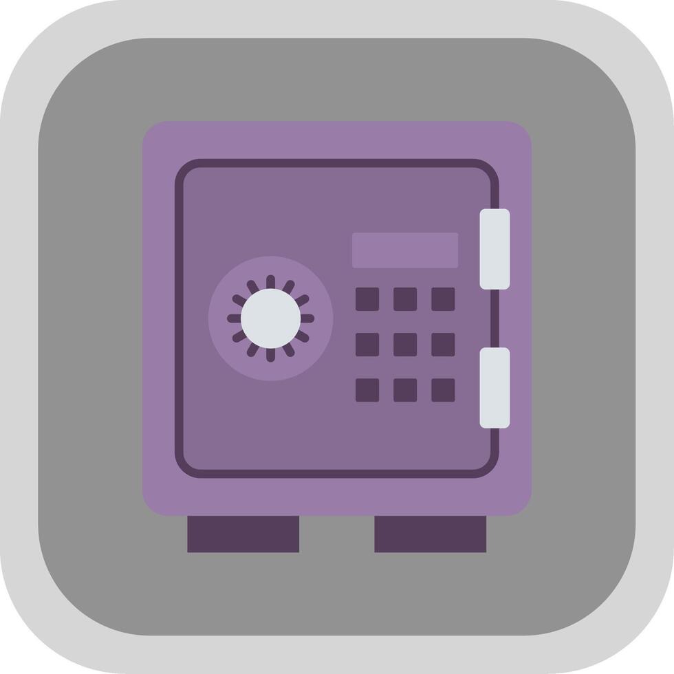 Lockers Flat Round Corner Icon vector