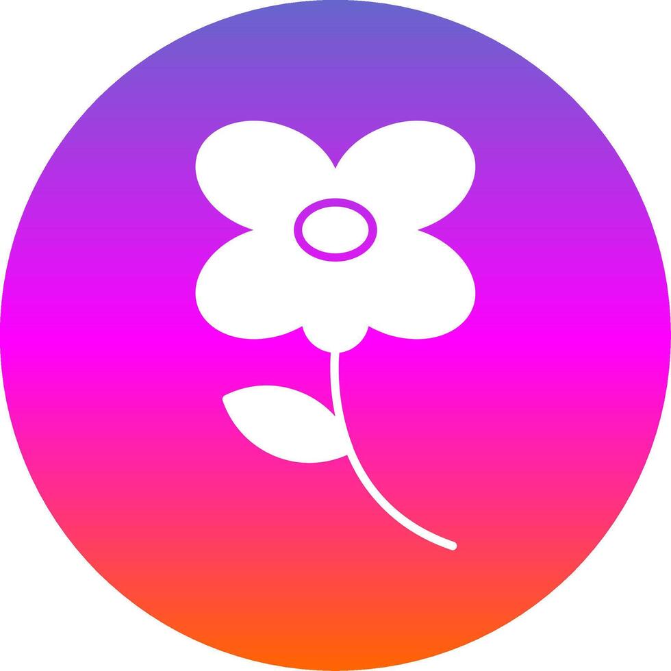 Safflower Glyph Gradient Circle Icon vector