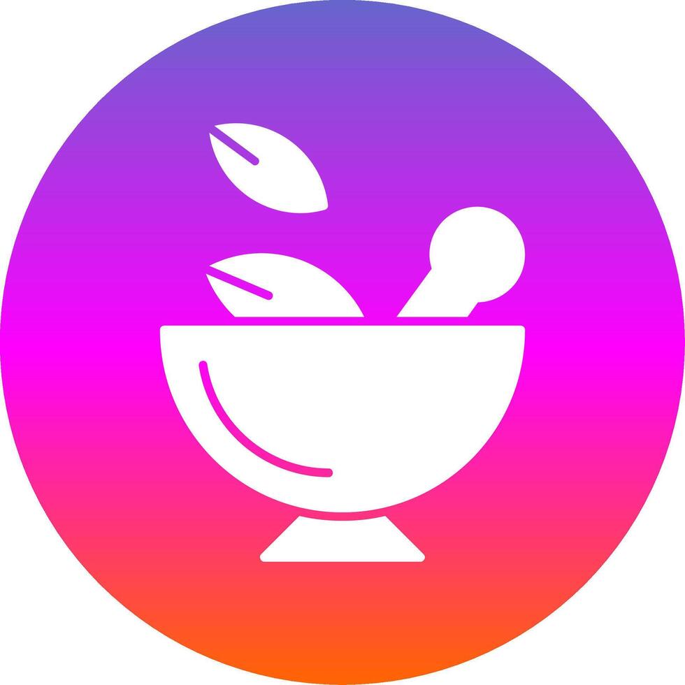 Grind Glyph Gradient Circle Icon vector